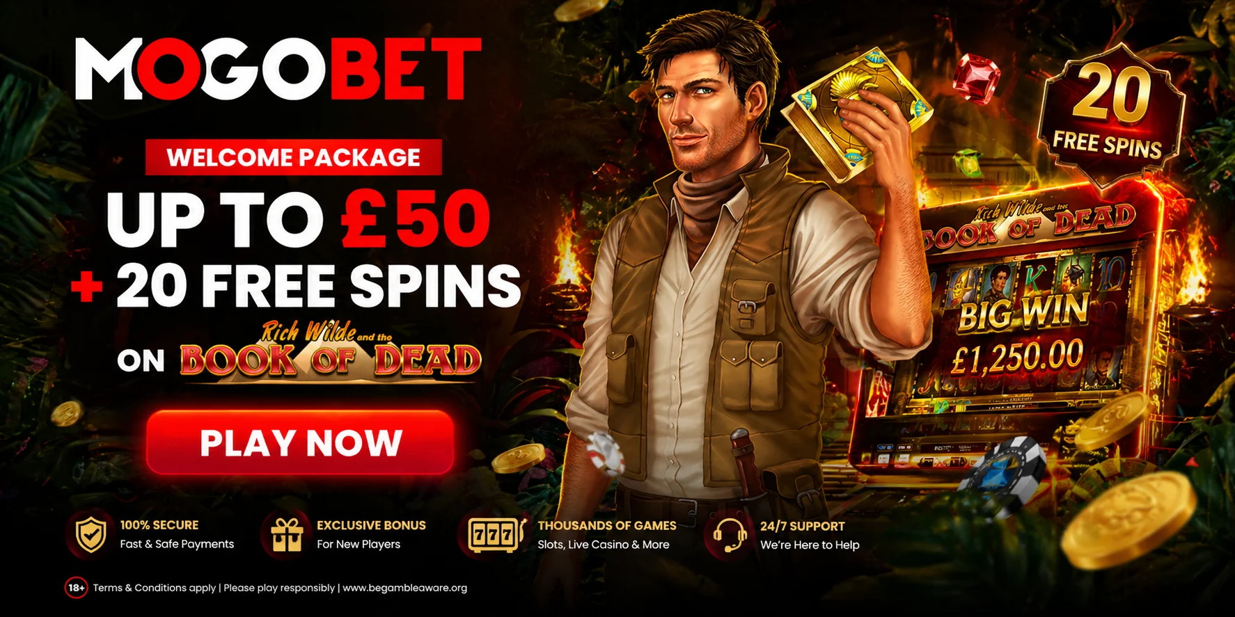 MogoBet Casino  -  home hero